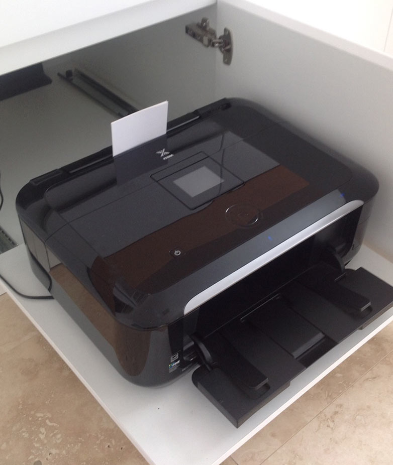 Printer drawers design